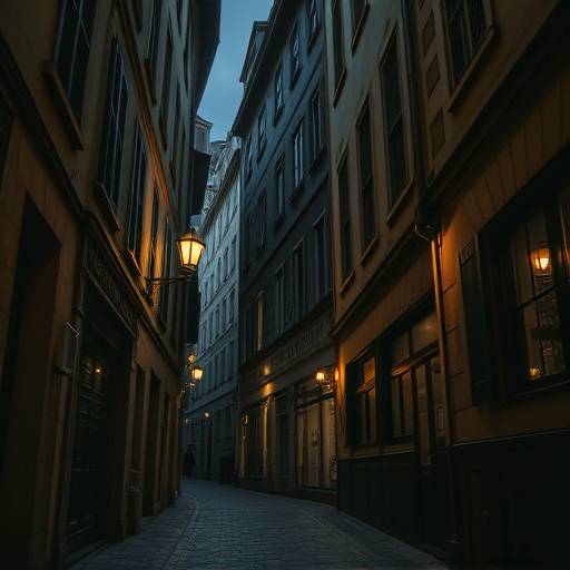 Photographie urbaine des traboules du Vieux Lyon, capturant l'atmosph√®re myst√©rieuse et historique de ces passages secrets.